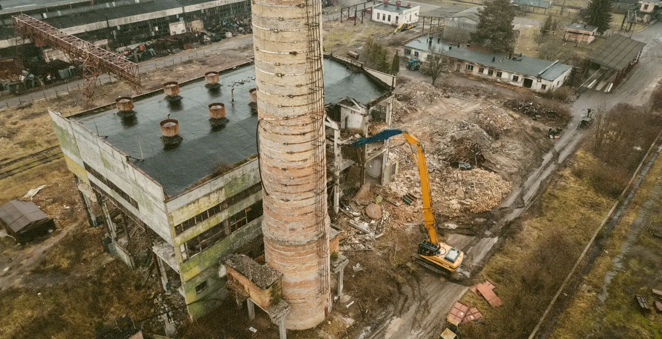 Демонтаж Димової Труби «Миколаївцемент»